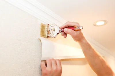 Pose de papier peint à Champoly — revêtements muraux et toiles de verre